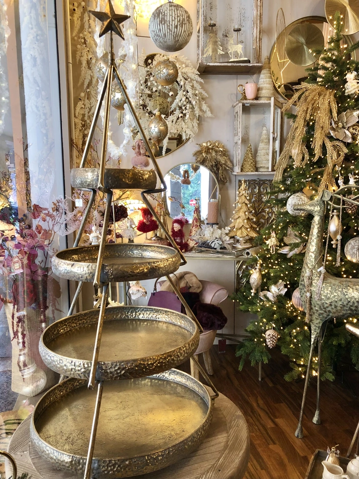 alzata ad albero di natale 4 ripiani