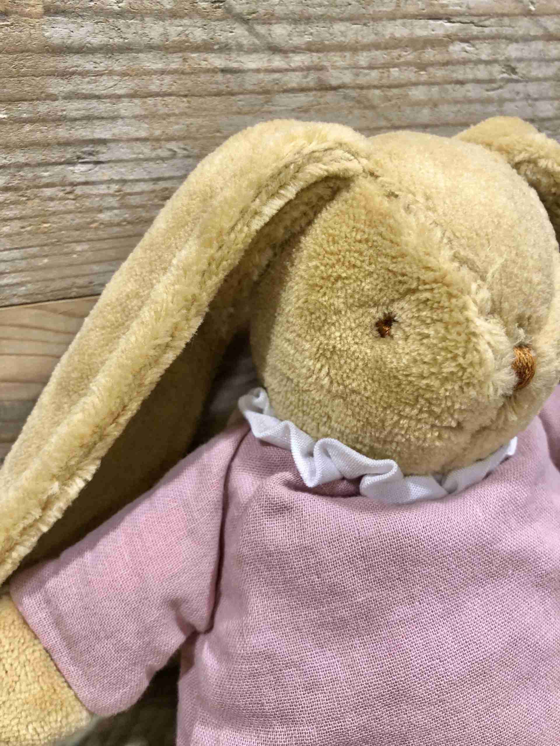 doudou coniglietto con lunghe orecchie