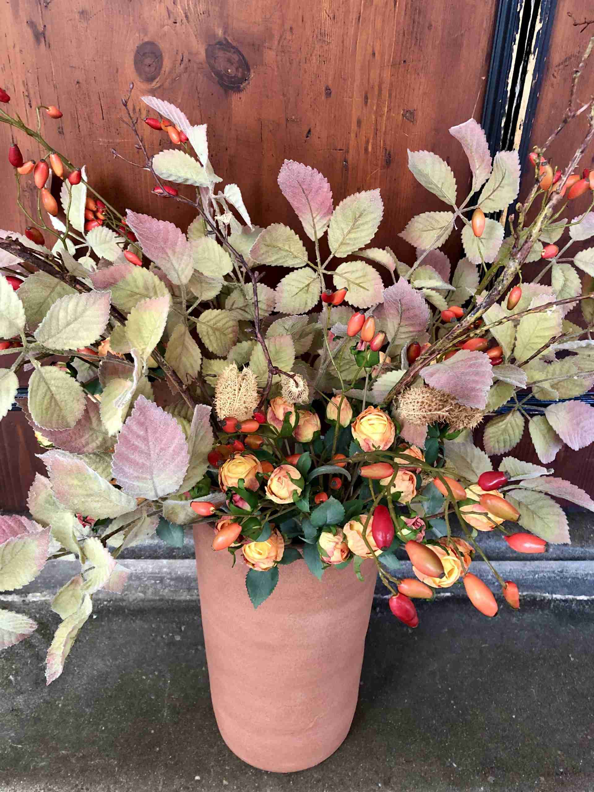 zoom composizione di fiori "foglie d'autunno"