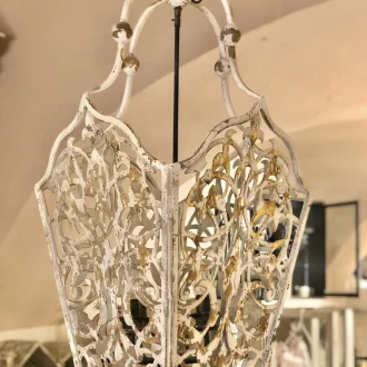 lampadario in ferro a lanterna