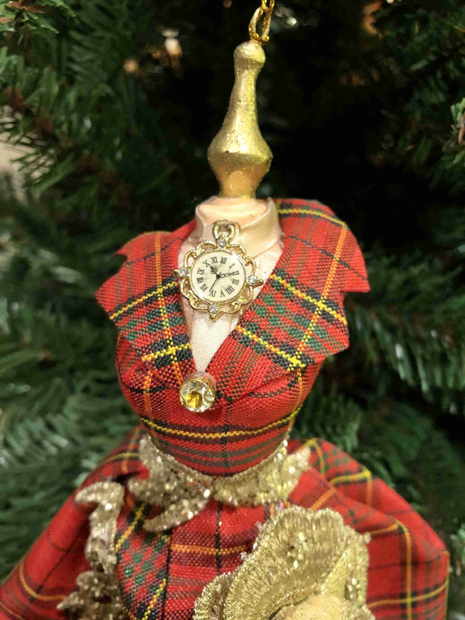 decorazione per albero di Natale a forma di manichino
