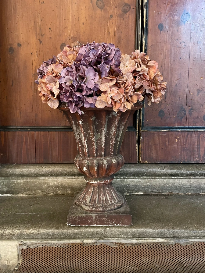 Bouquet di ortensie viola e rosa