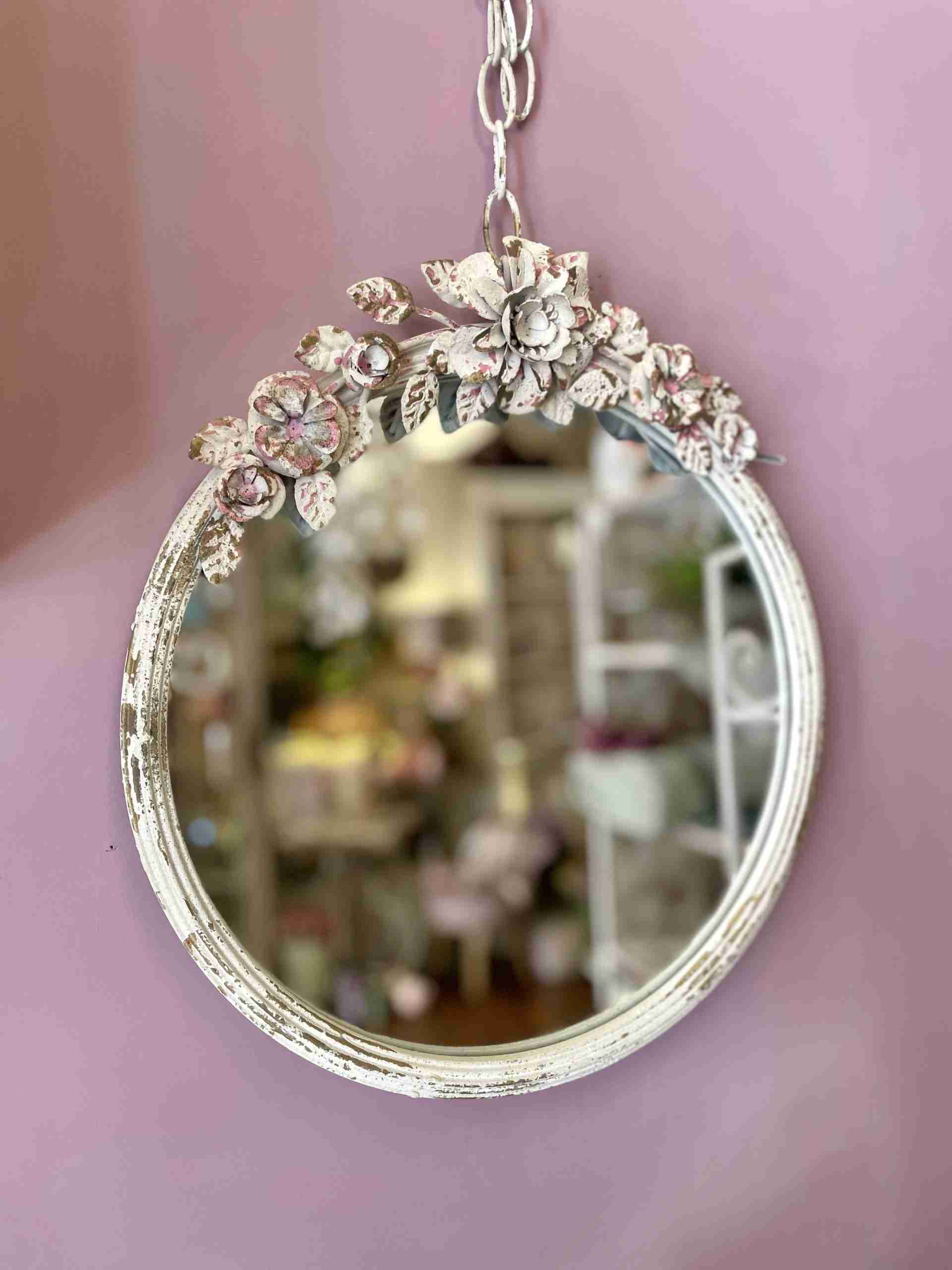 Specchio rotondo Shabby chic - immagine 3