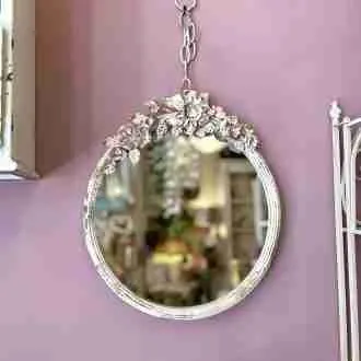 Specchio rotondo Shabby chic