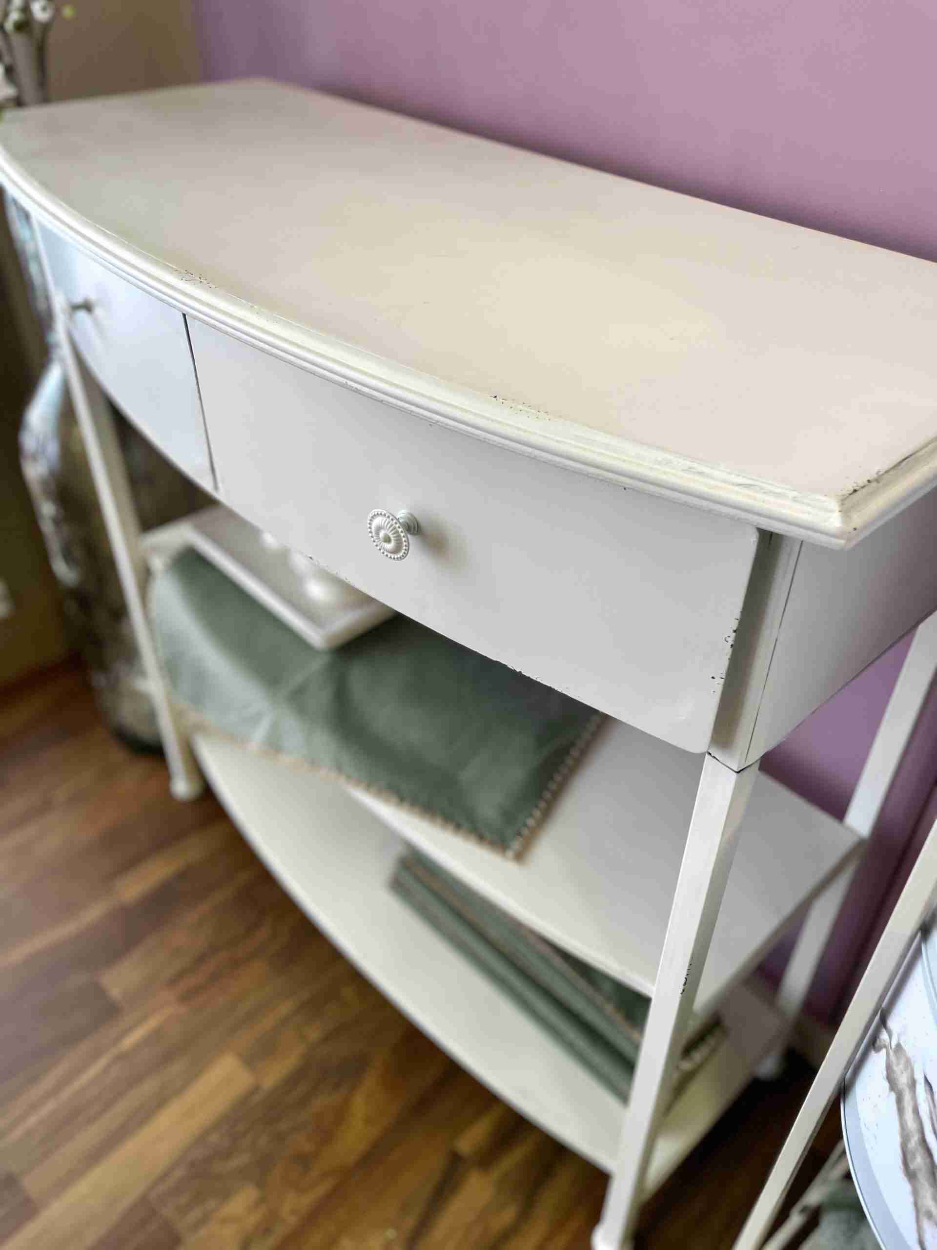 Consolle in ferro bianco Shabby - immagine 10