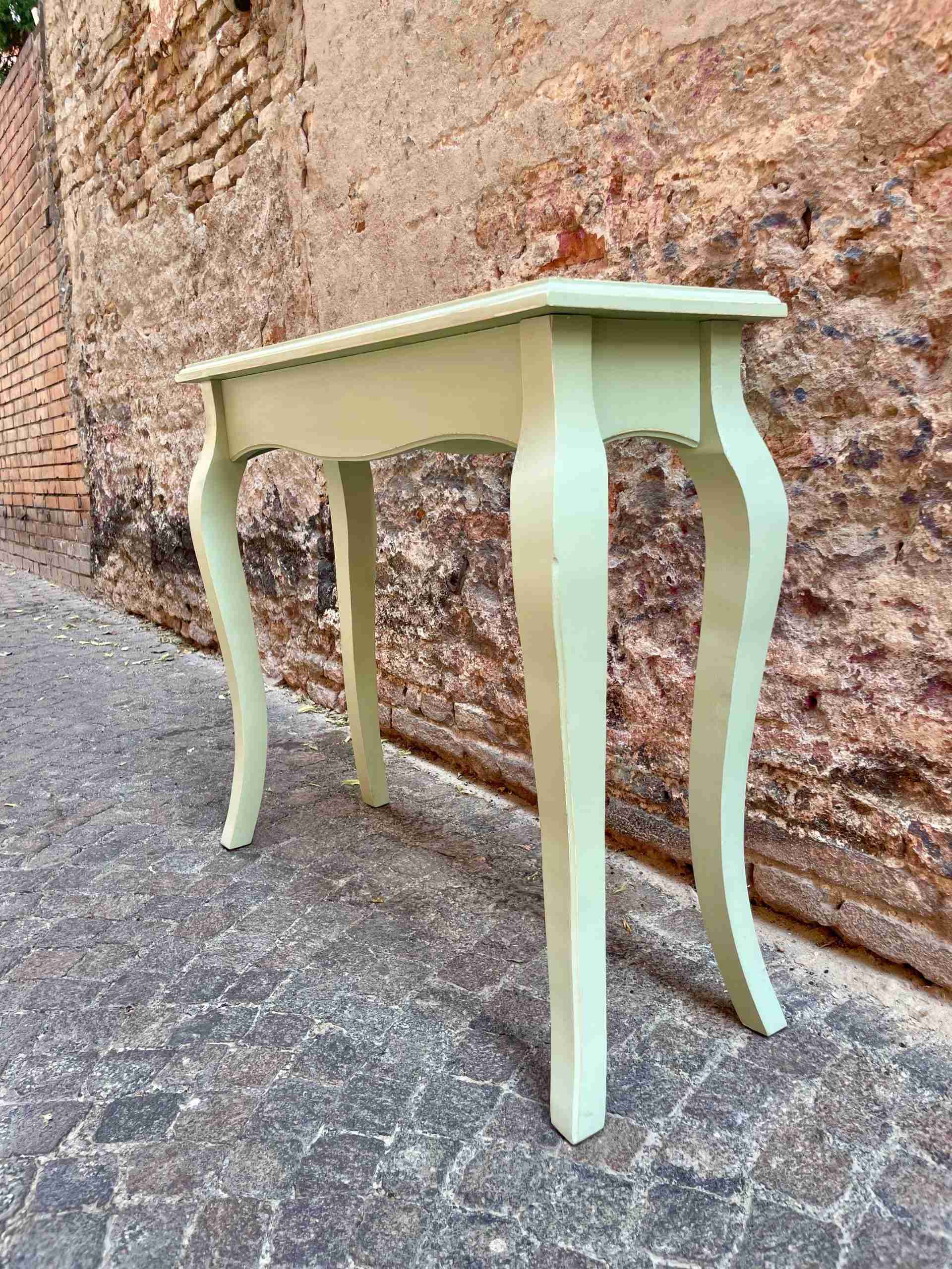 Consolle in legno con gambe a sciabola - immagine 5