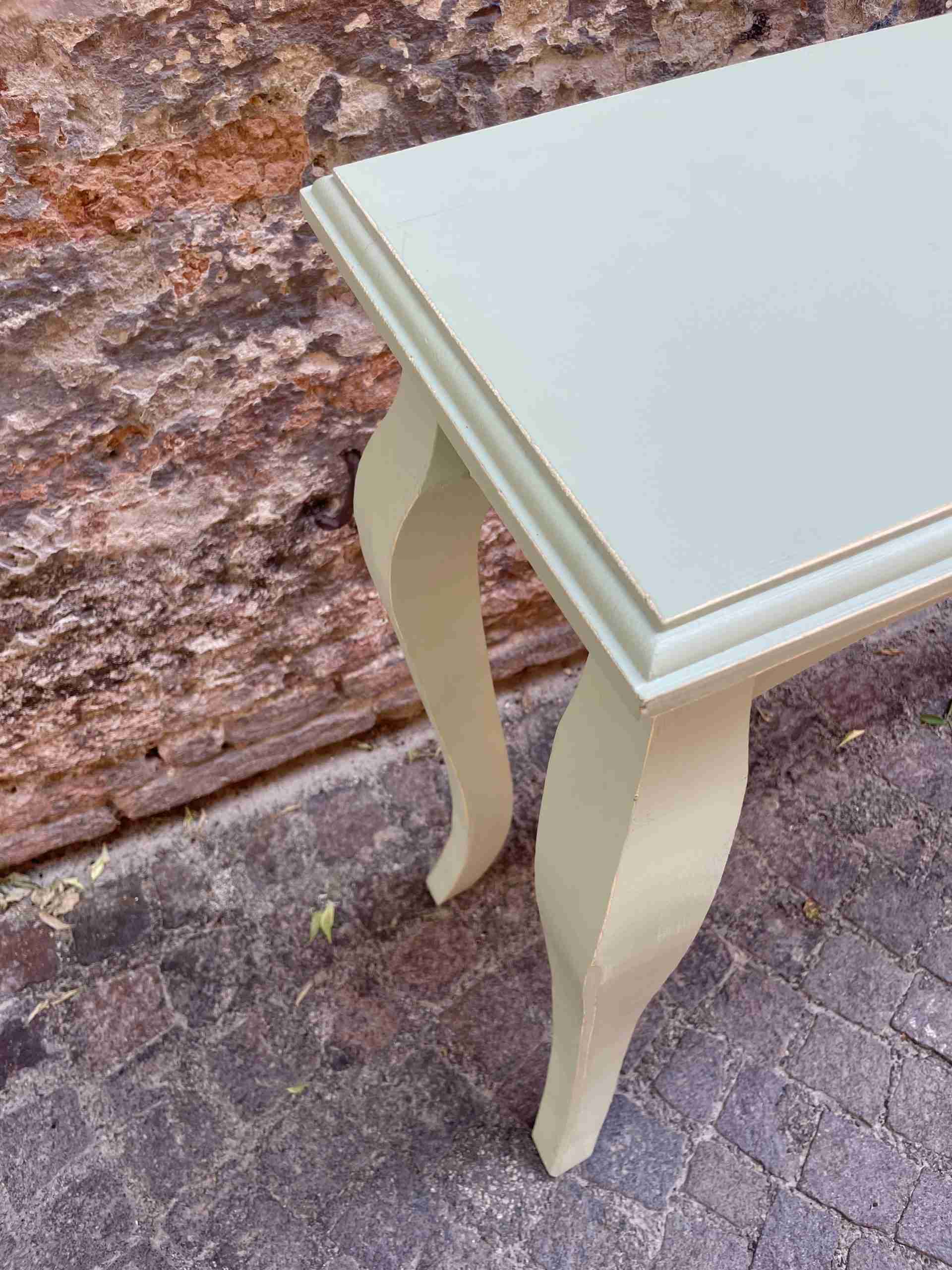 Consolle in legno con gambe a sciabola - immagine 4