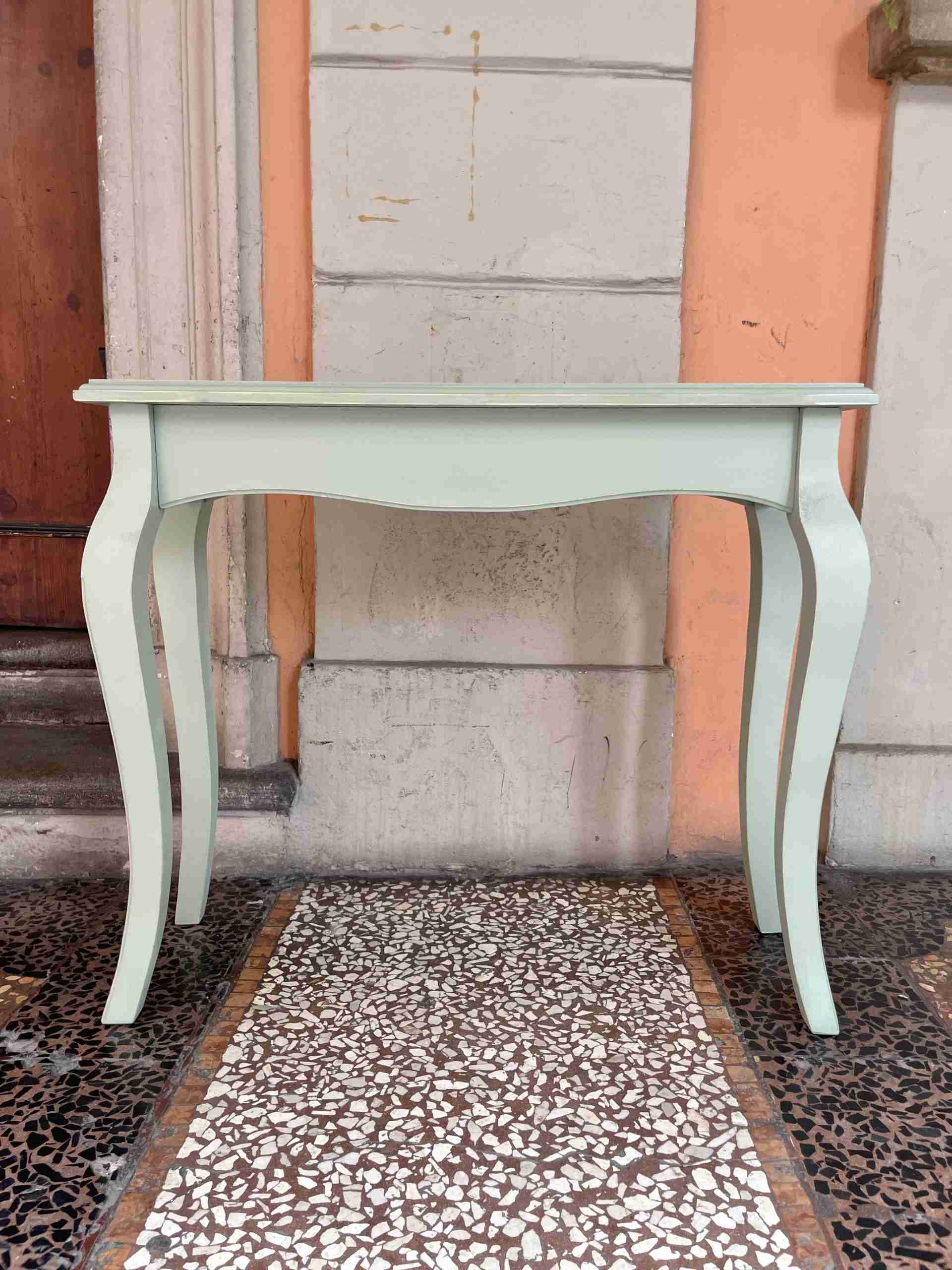 Consolle in legno con gambe a sciabola - immagine 3