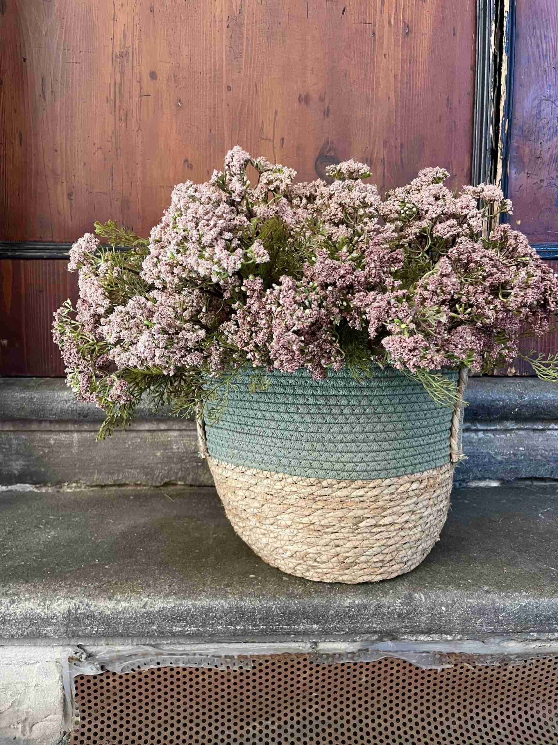 Cesto in corda Double color con manici - immagine 5