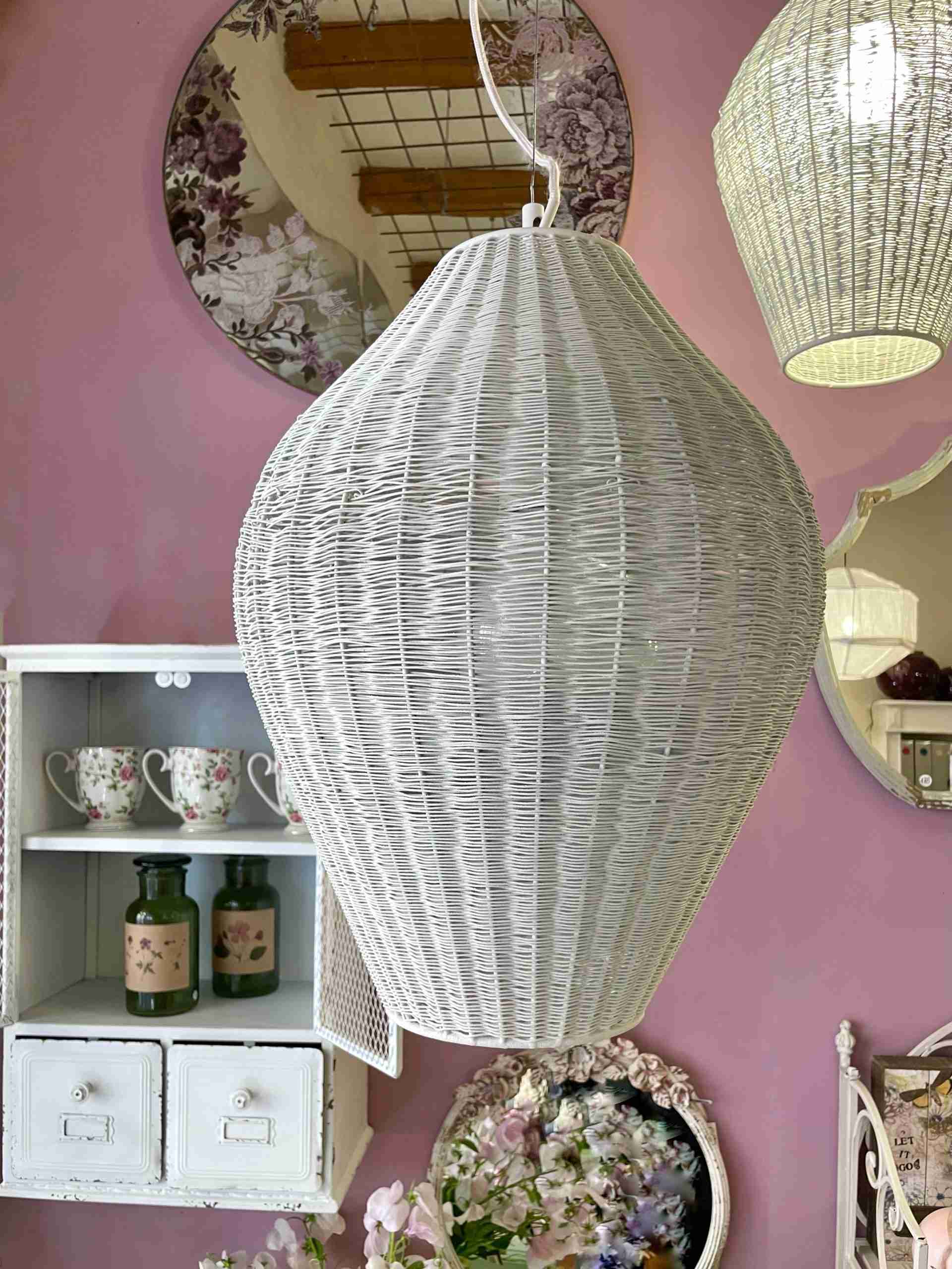 Lampadario grande in fil di ferro - immagine 3