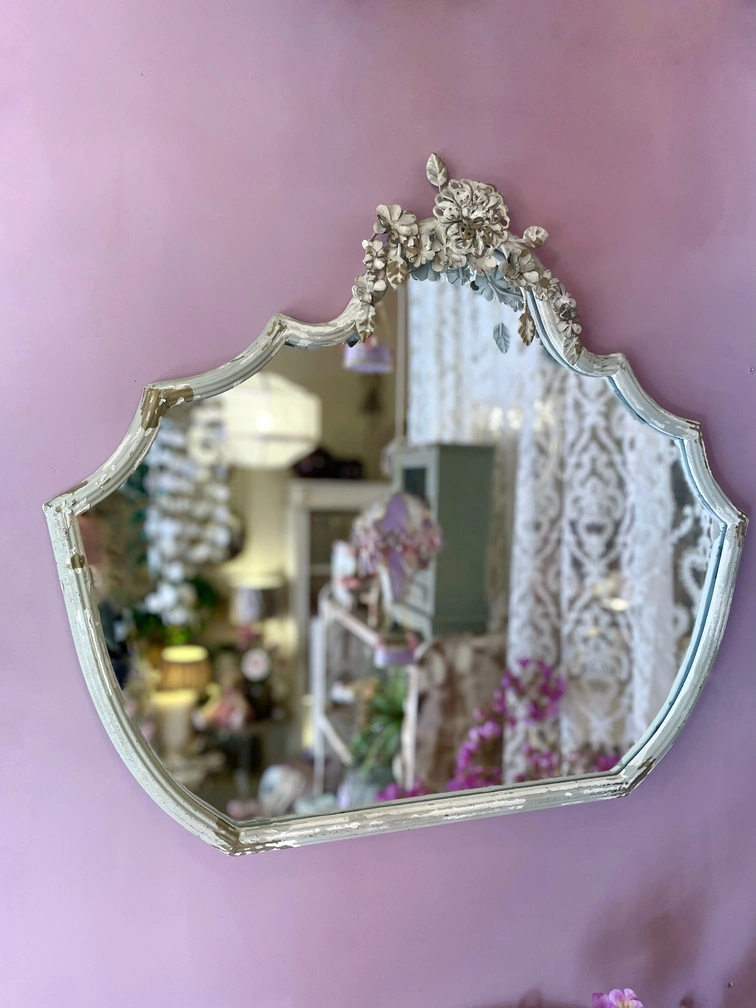 Specchio dal profilo irregolare Shabby Chic - immagine 5