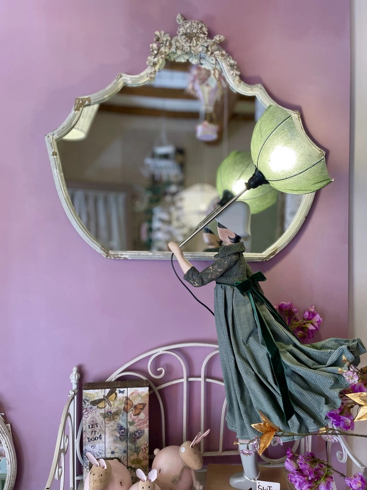 Specchio dal profilo irregolare Shabby Chic - immagine 2